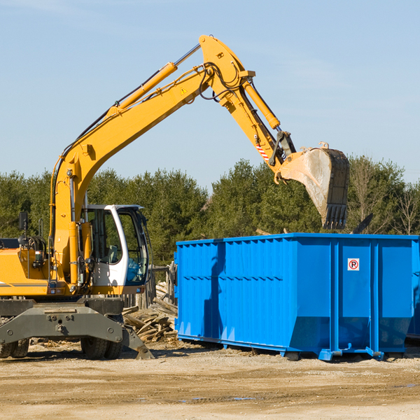 can i choose the location where the residential dumpster will be placed in Shelly